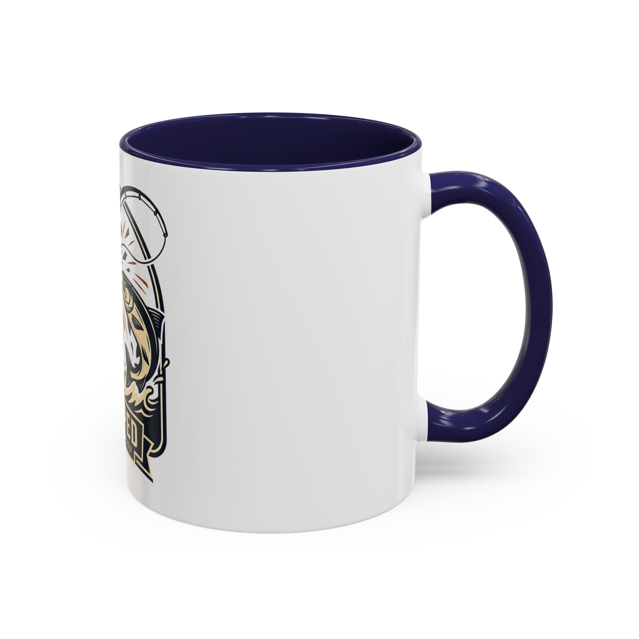 Fishing Coffee Mug — "Snapped" Lure & Bass Design, Fisherman Gift (11/15 oz)