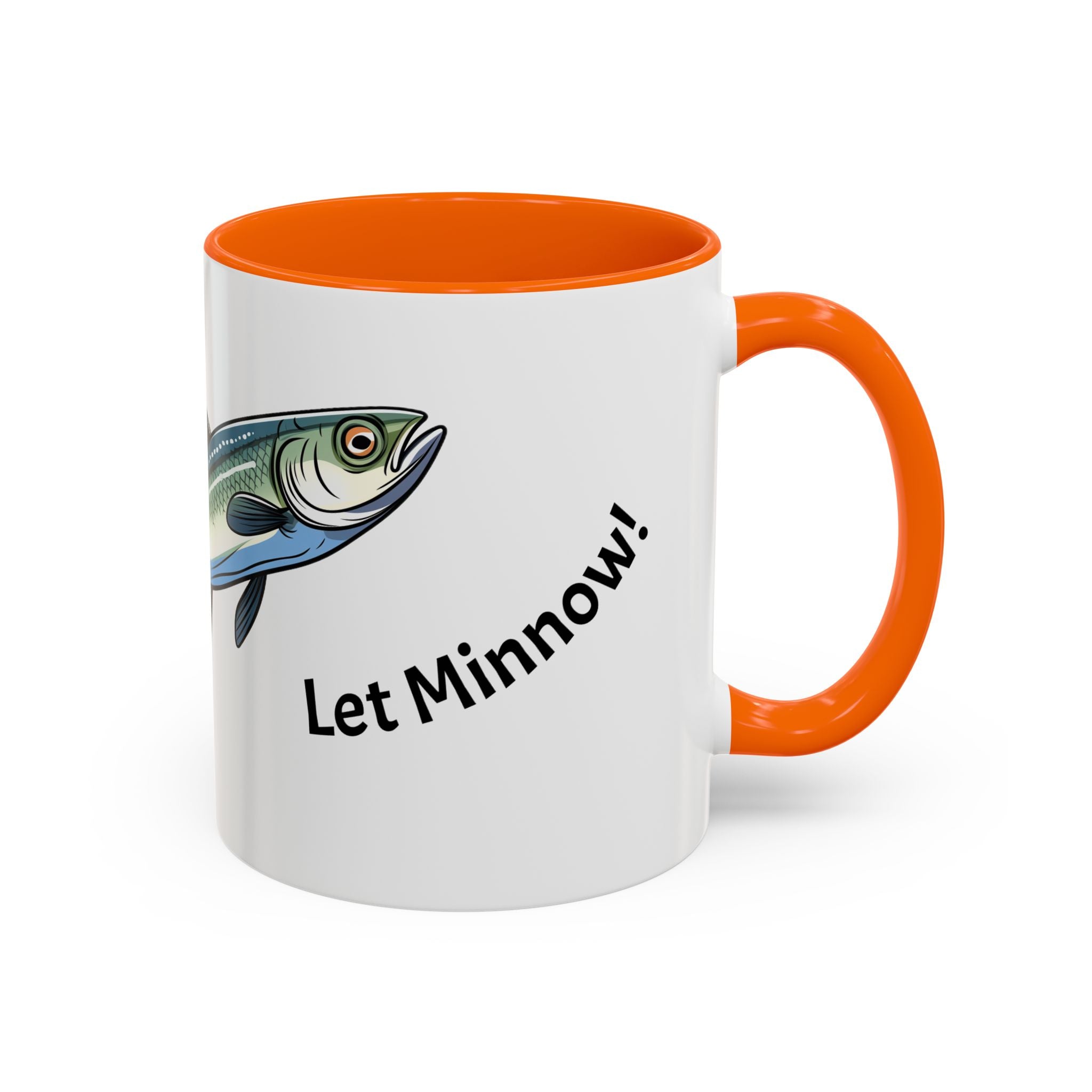 Let Minnow! Funny Fish Coffee Mug — Punny Angler Gift (11/15oz)
