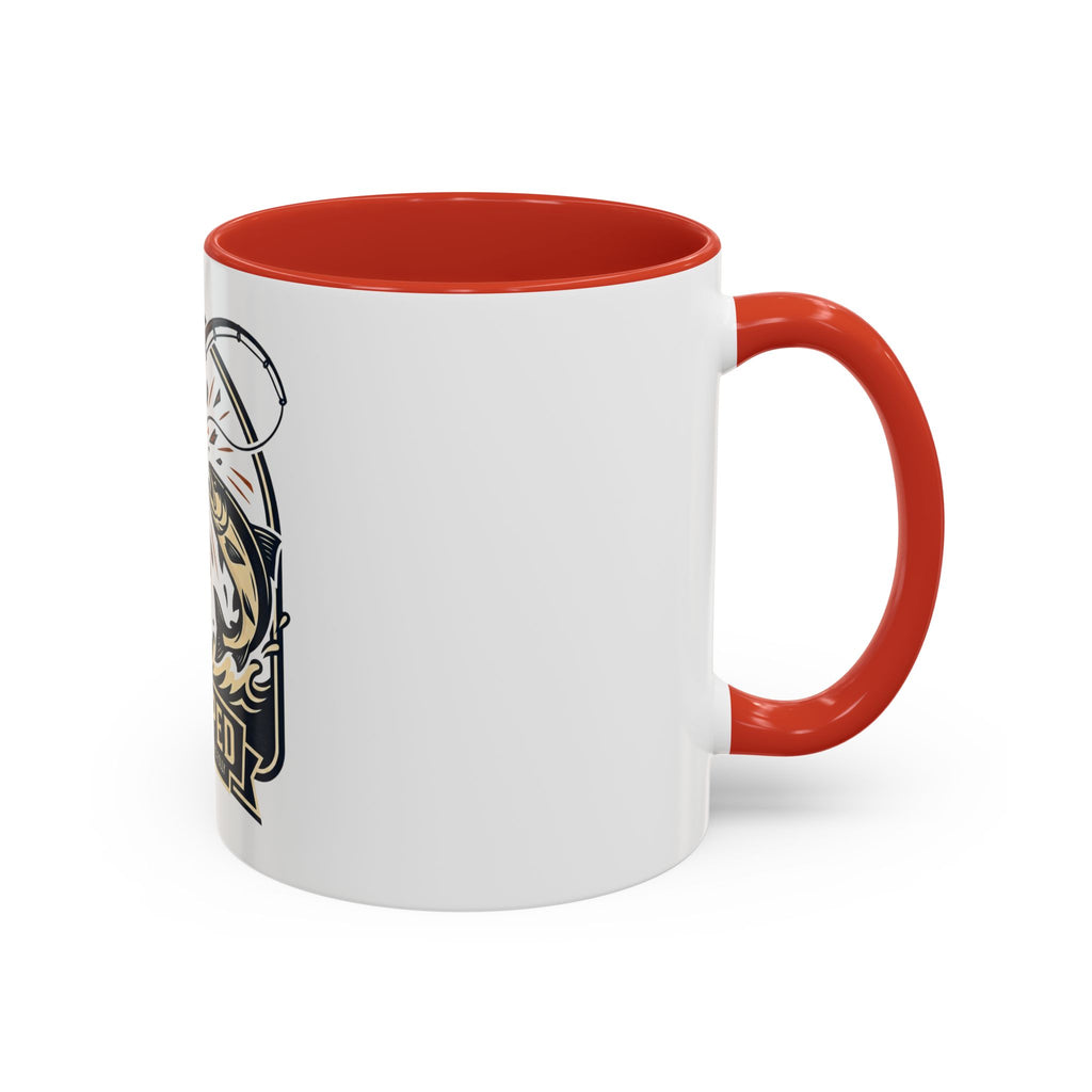 Fishing Coffee Mug — "Snapped" Lure & Bass Design, Fisherman Gift (11/15 oz)