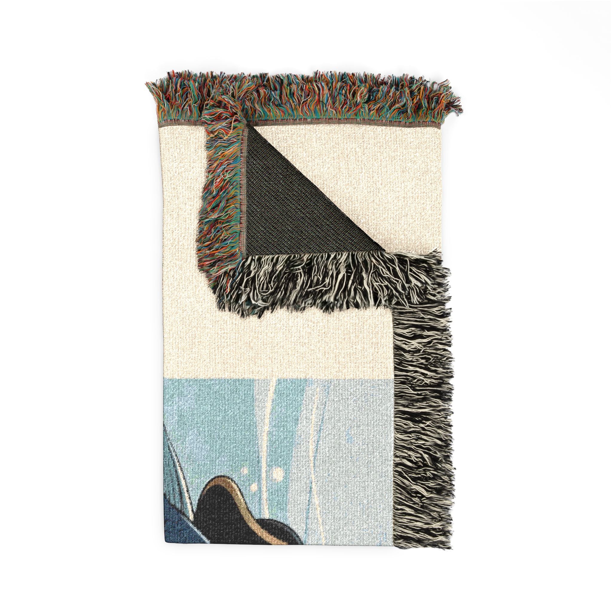 Pirate Fish Woven Blanket – Nautical Throw for Kids & Coastal Decor