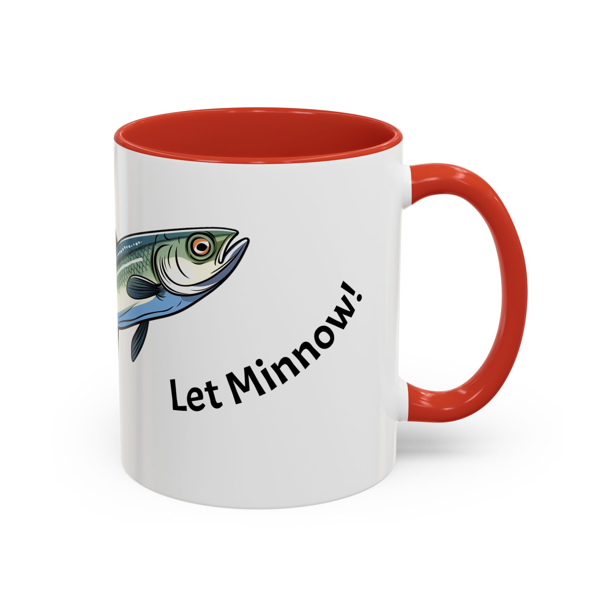 Let Minnow! Funny Fish Coffee Mug — Punny Angler Gift (11/15oz)