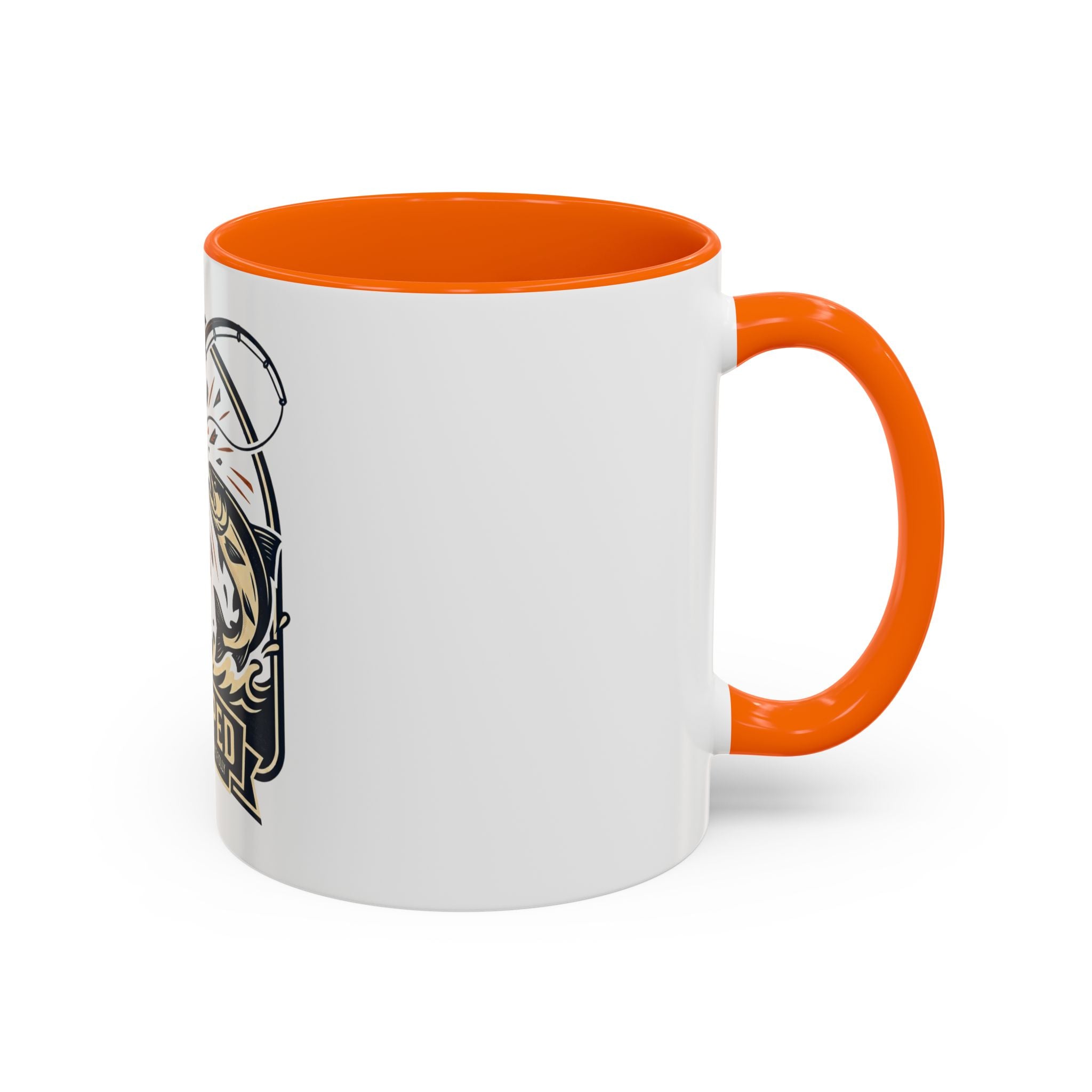Fishing Coffee Mug — "Snapped" Lure & Bass Design, Fisherman Gift (11/15 oz)