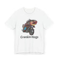 Crankin Hogs Motorcycle Fish Tee — Funny Biker Fishing T-Shirt