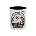 Fishing Coffee Mug — "Snapped" Lure & Bass Design, Fisherman Gift (11/15 oz)