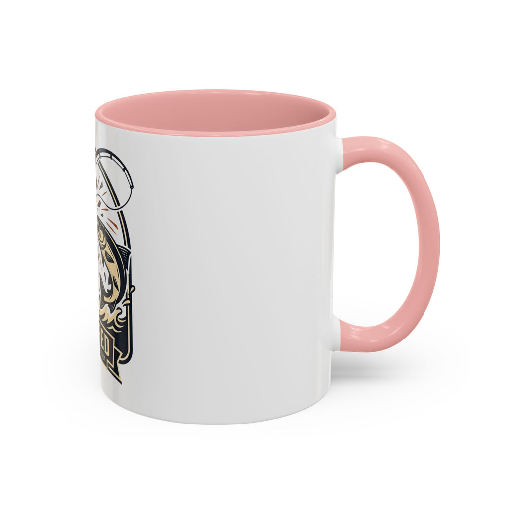 Fishing Coffee Mug — "Snapped" Lure & Bass Design, Fisherman Gift (11/15 oz)