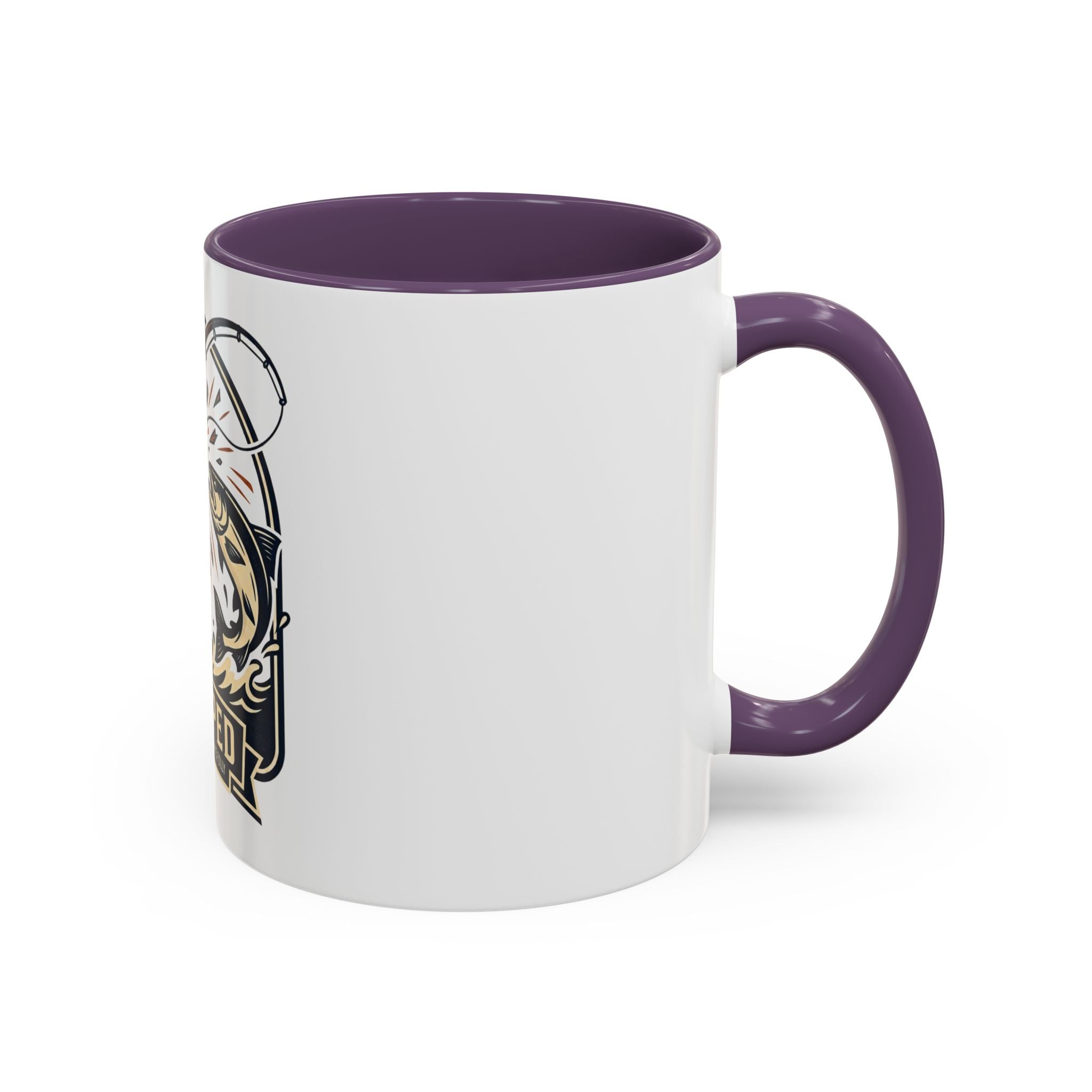 Fishing Coffee Mug — "Snapped" Lure & Bass Design, Fisherman Gift (11/15 oz)