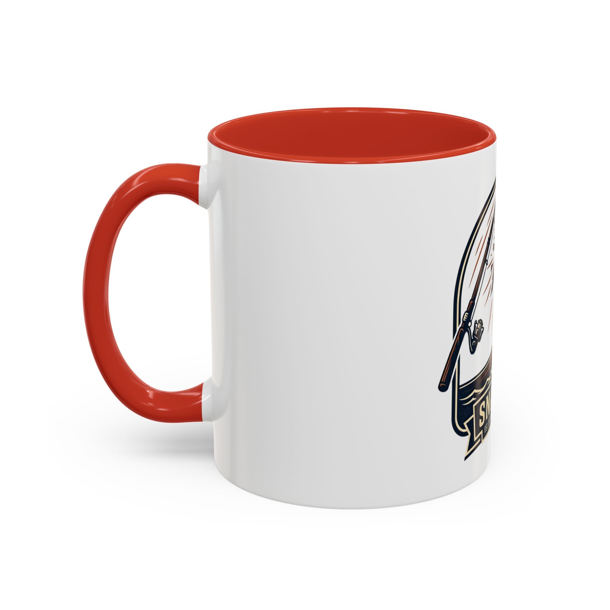 Fishing Coffee Mug — "Snapped" Lure & Bass Design, Fisherman Gift (11/15 oz)