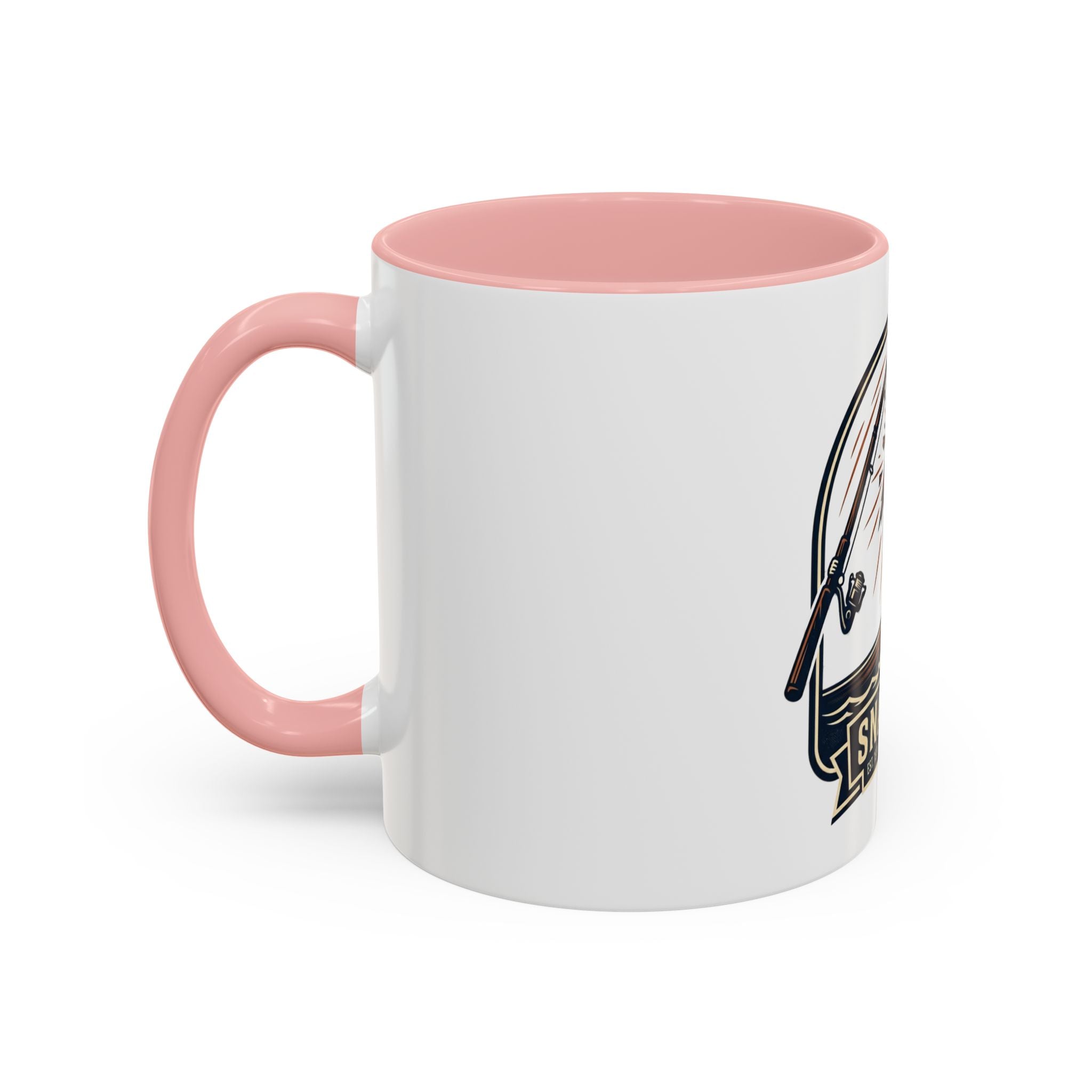 Fishing Coffee Mug — "Snapped" Lure & Bass Design, Fisherman Gift (11/15 oz)